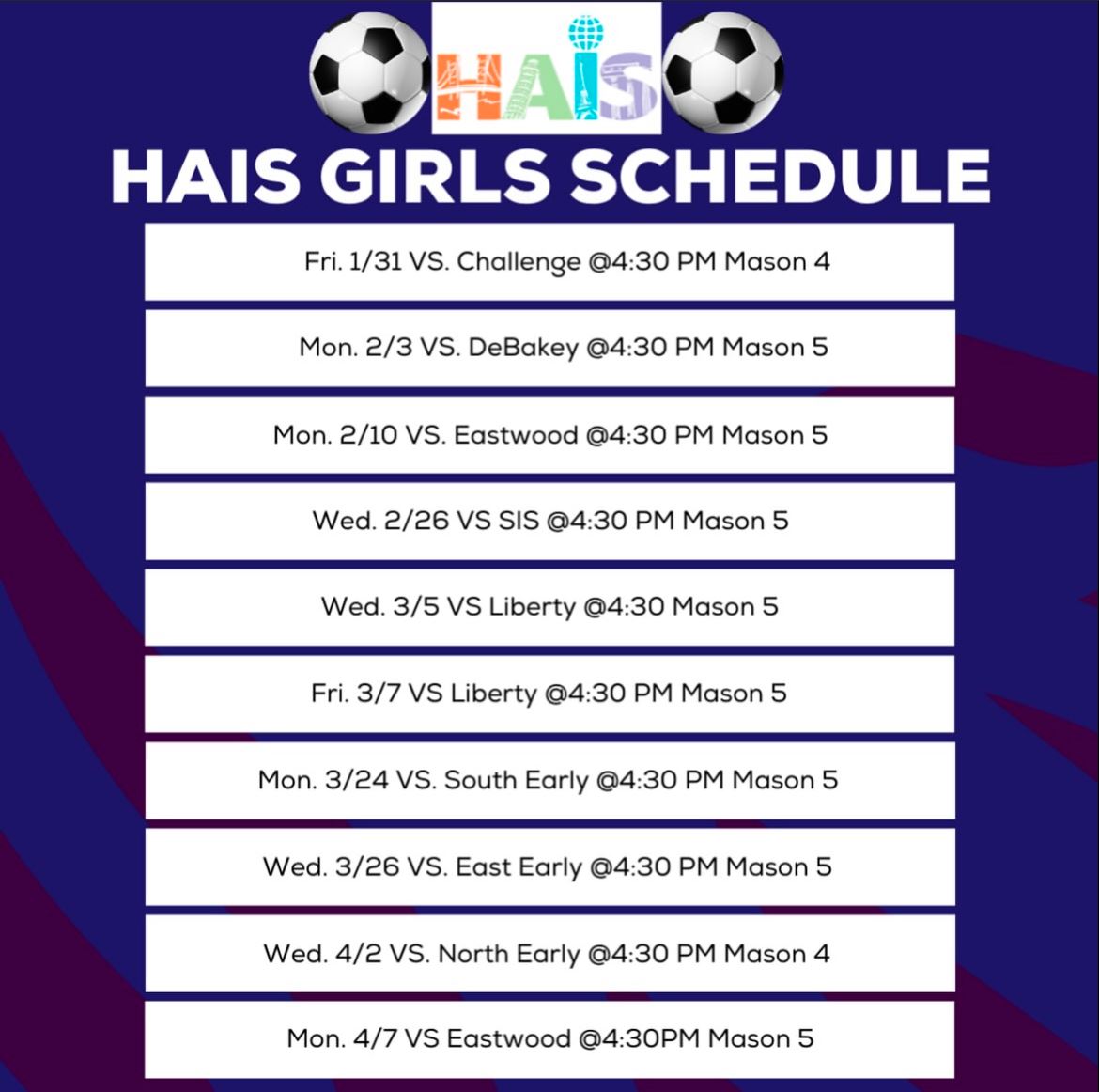 Girls soccer 